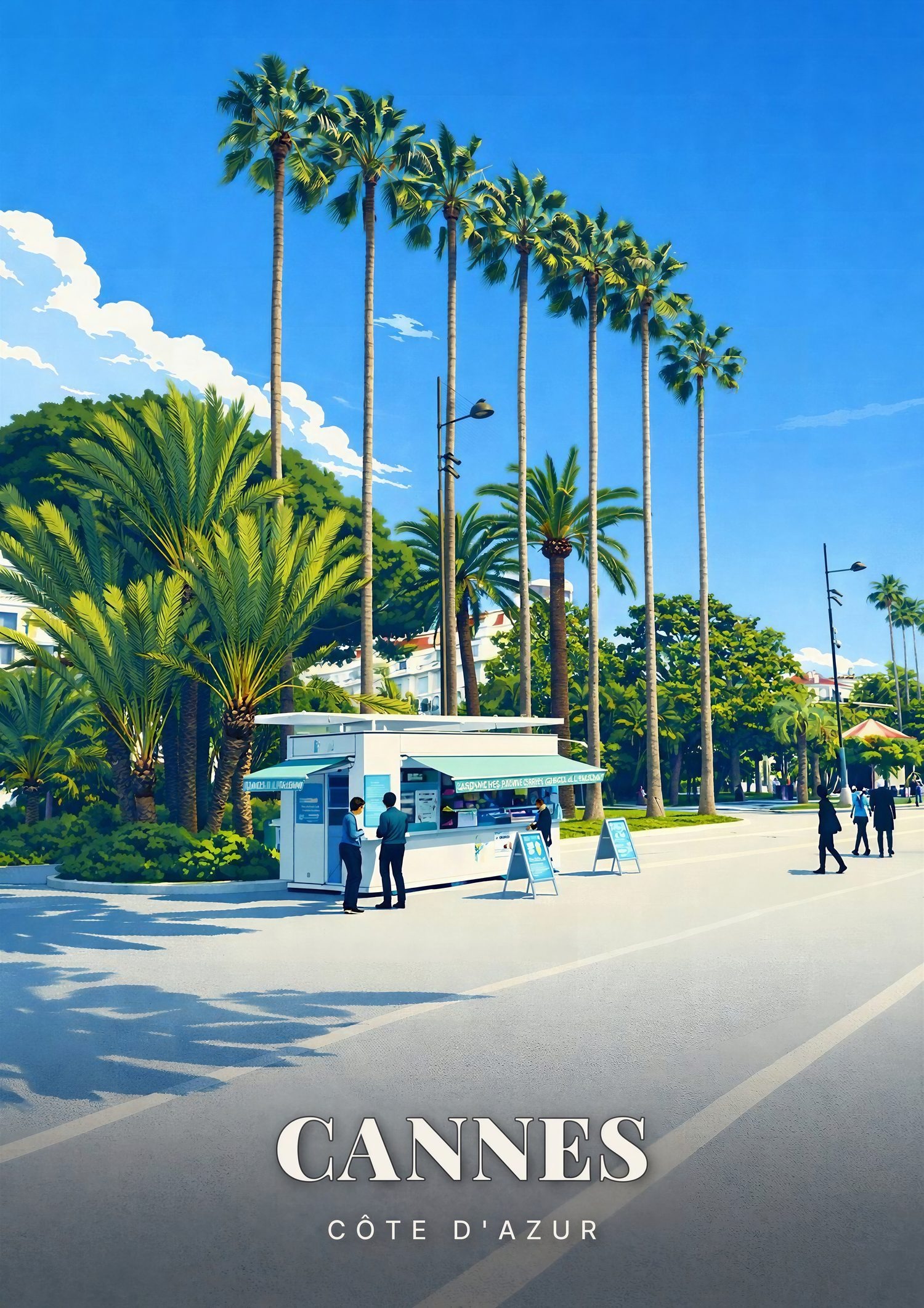 Affiche Cannes — Côte d'Azur