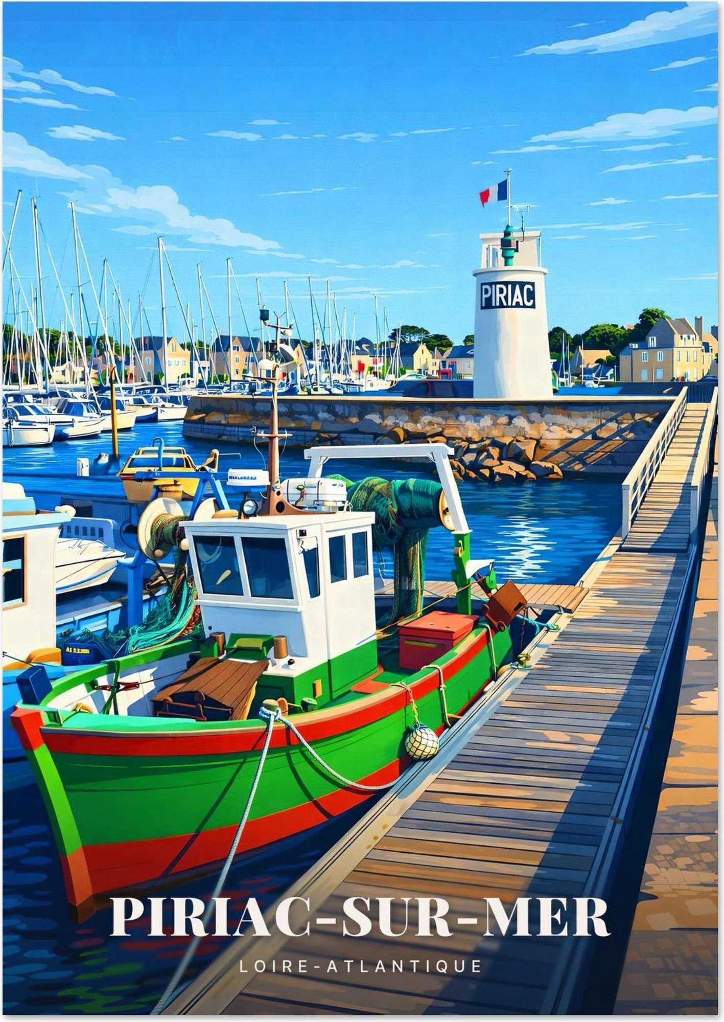 Affiche Piriac-sur-Mer — Bretagne
