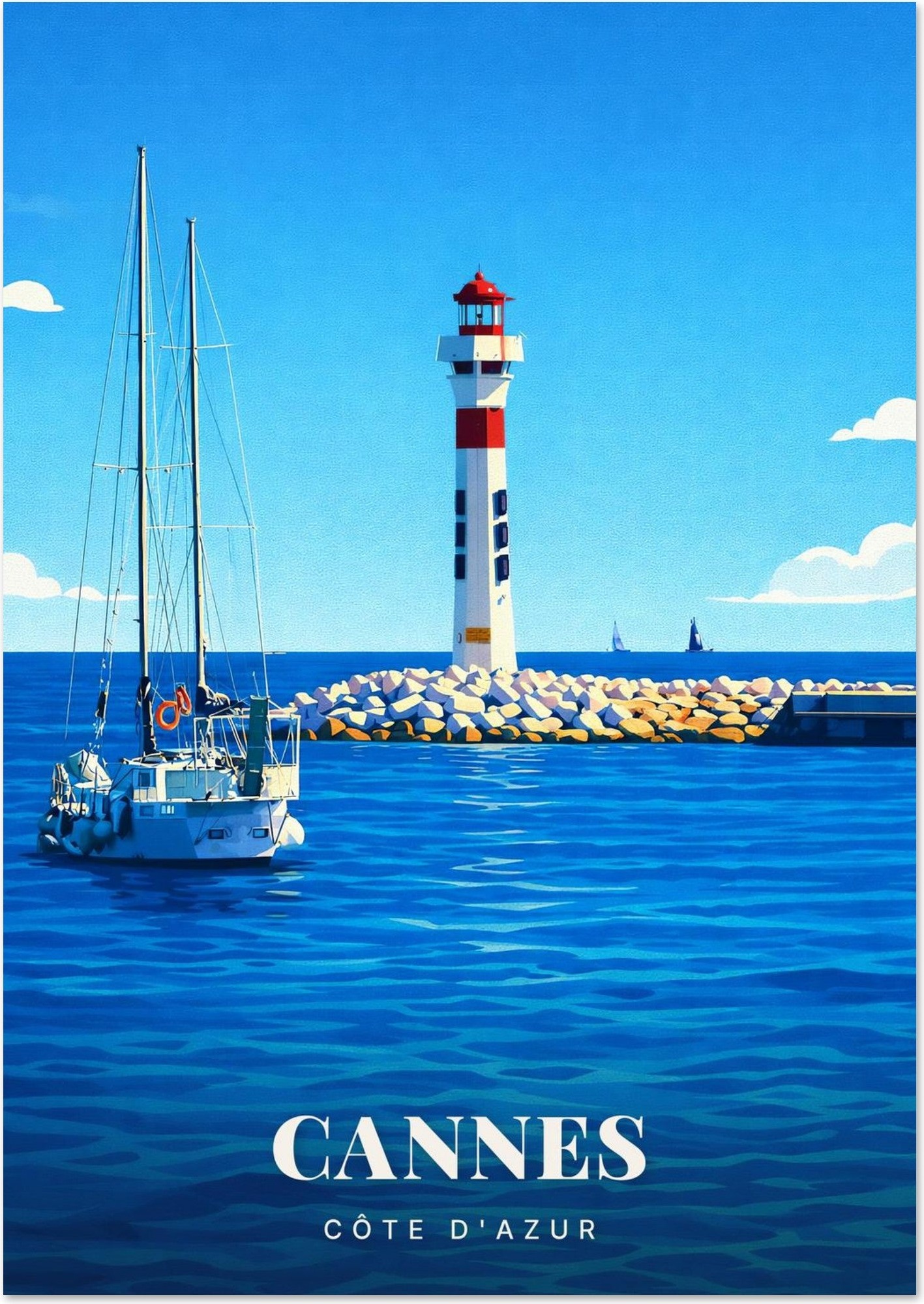 Affiche Cannes — Côte d'Azur