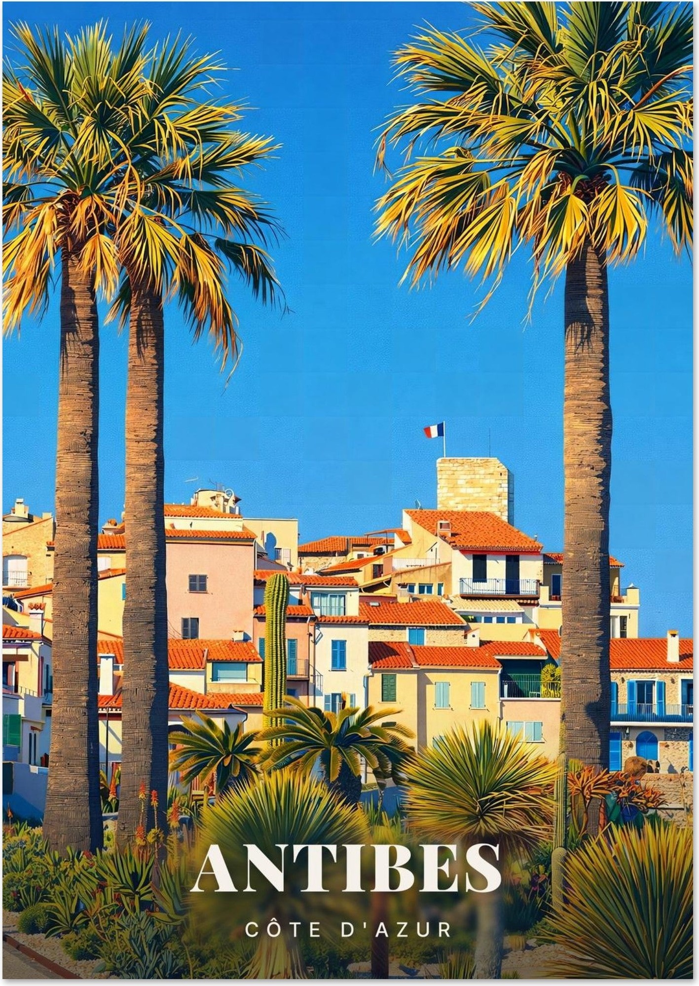 Affiche Antibes — Côte d'Azur