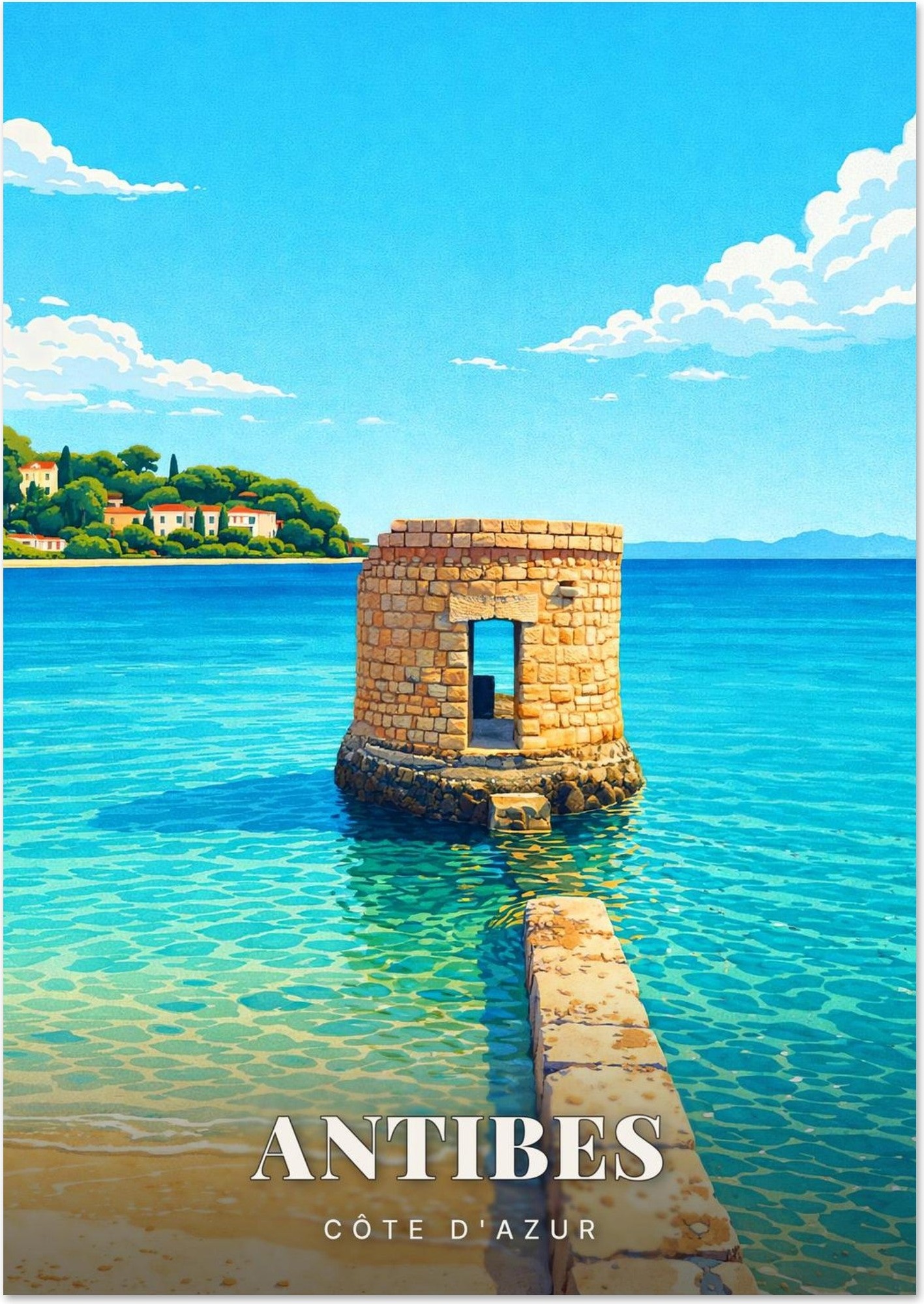 Affiche Antibes — Côte d'Azur