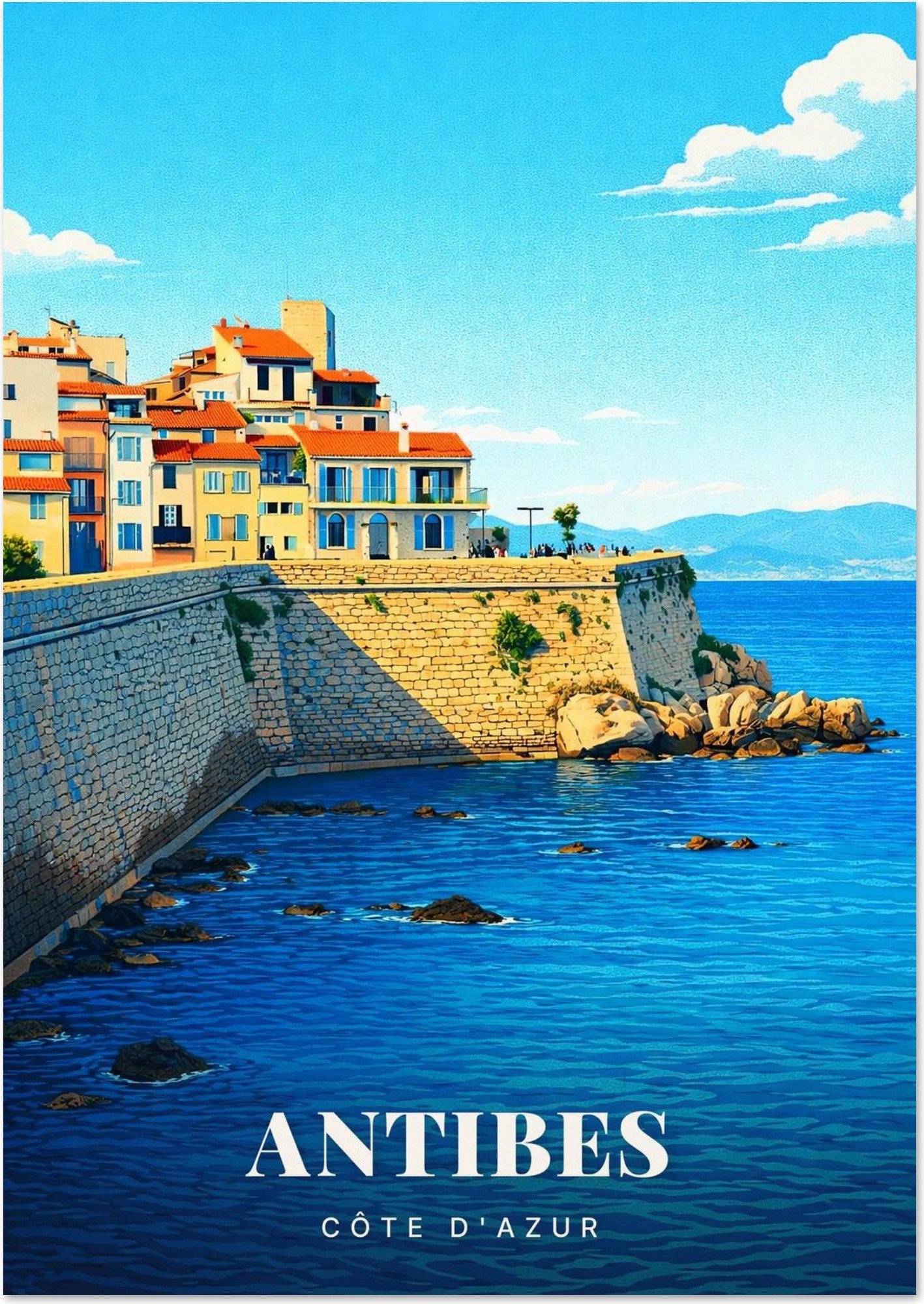 Affiche Antibes — Côte d'Azur