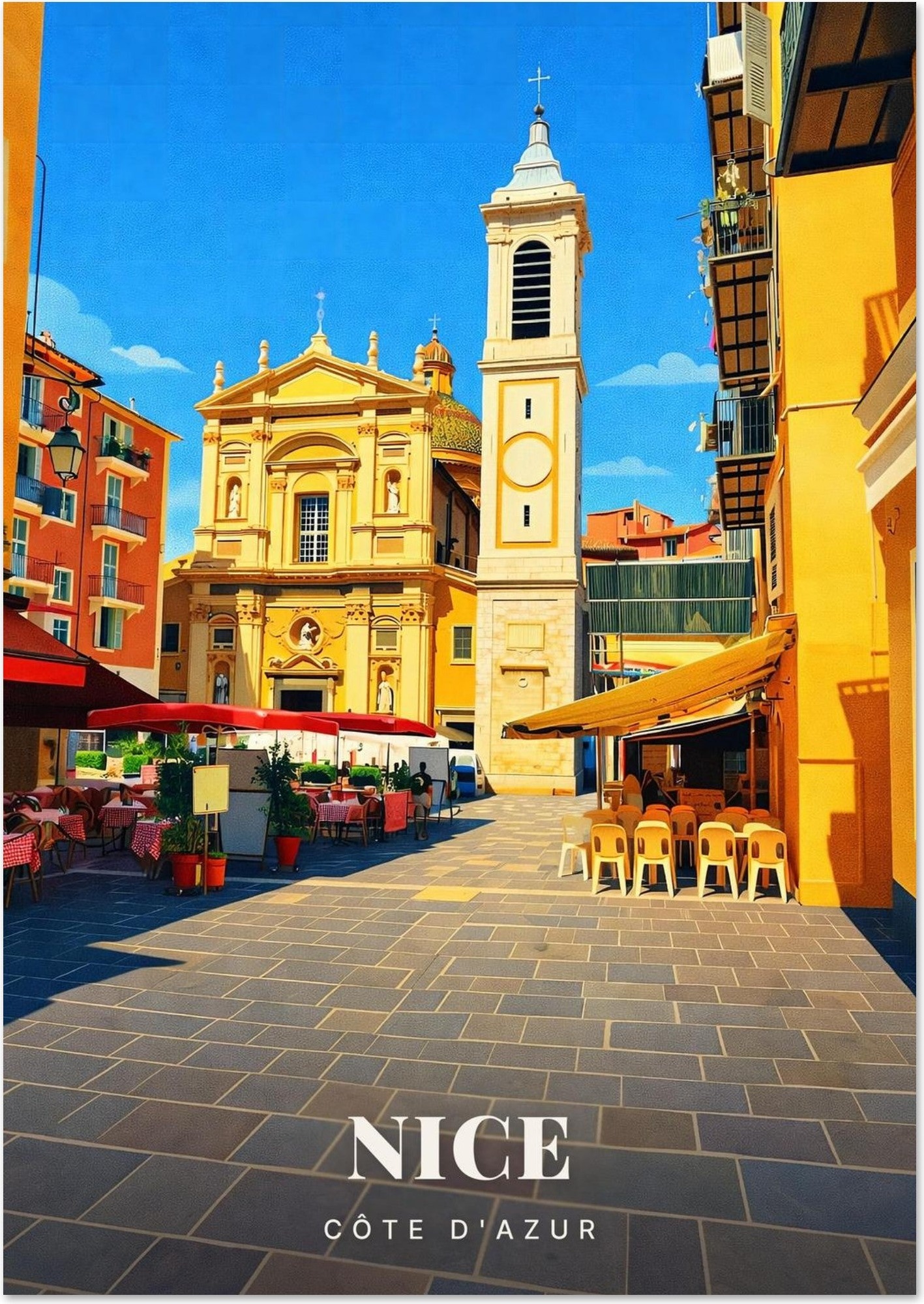 Affiche Nice — Côte d'Azur