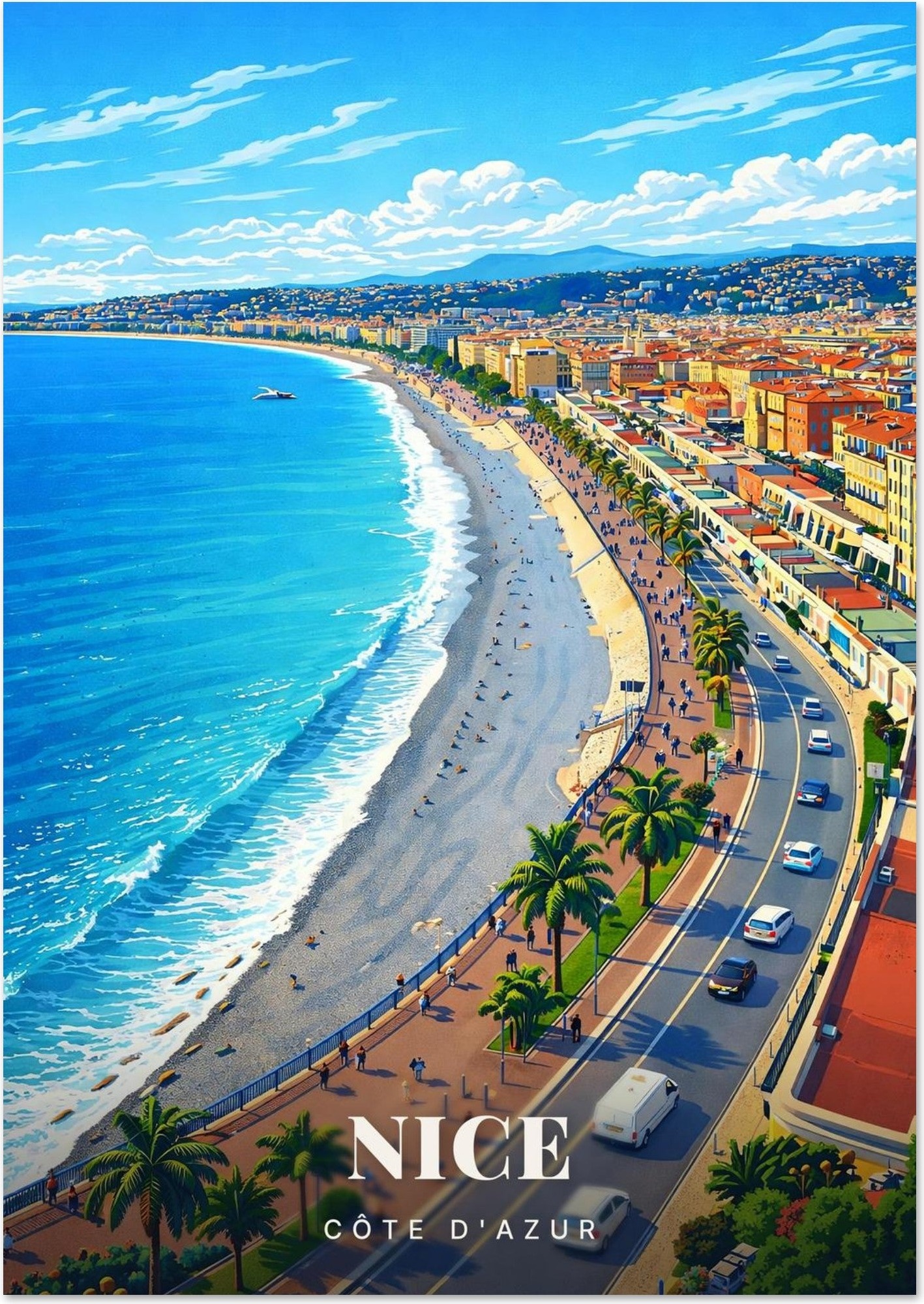 Affiche Nice — Côte d'Azur