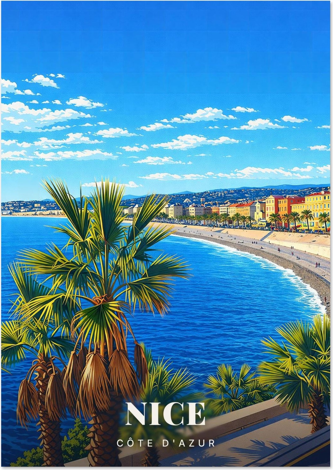 Affiche Nice — Côte d'Azur