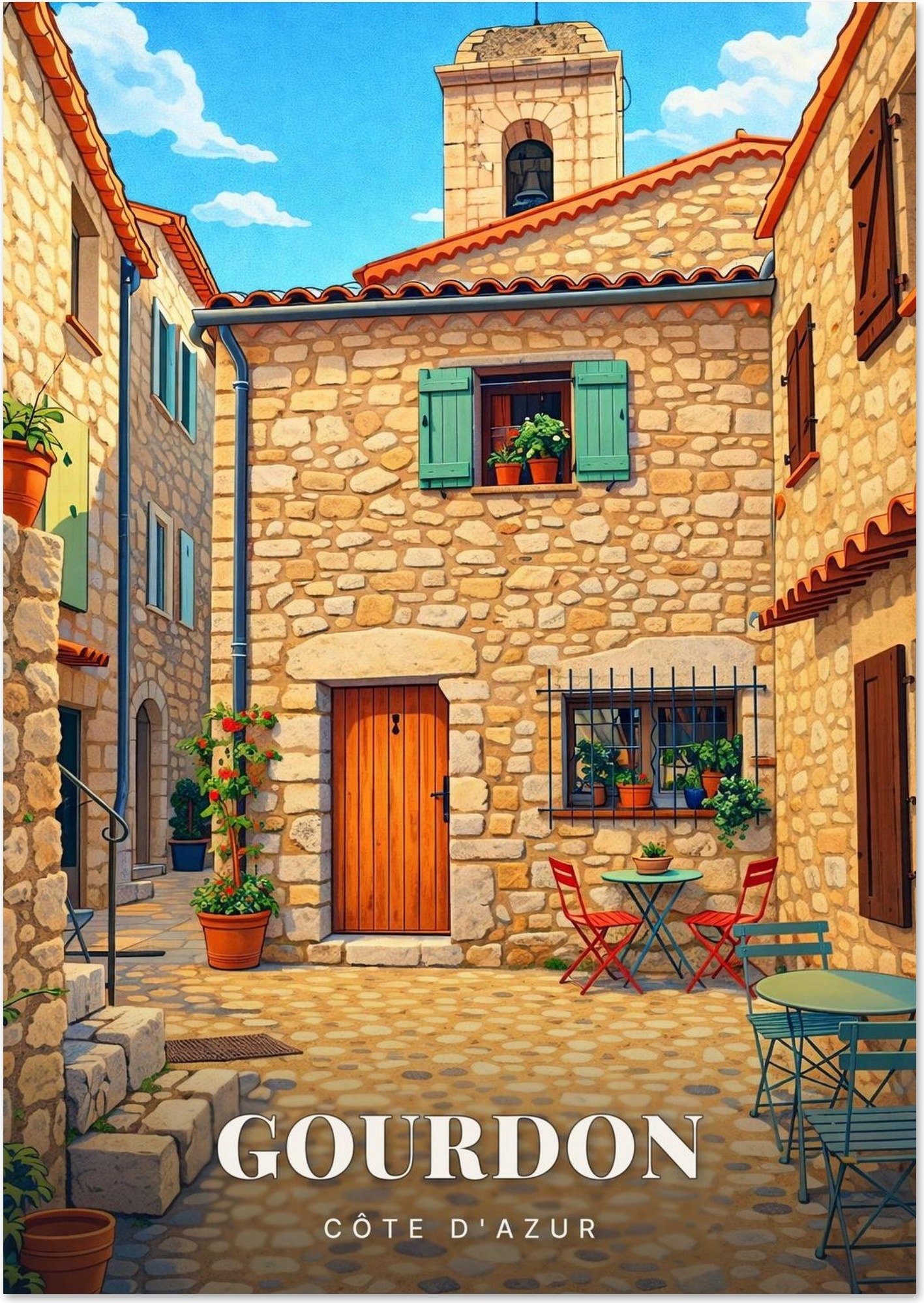 Affiche Gourdon — Côte d'Azur