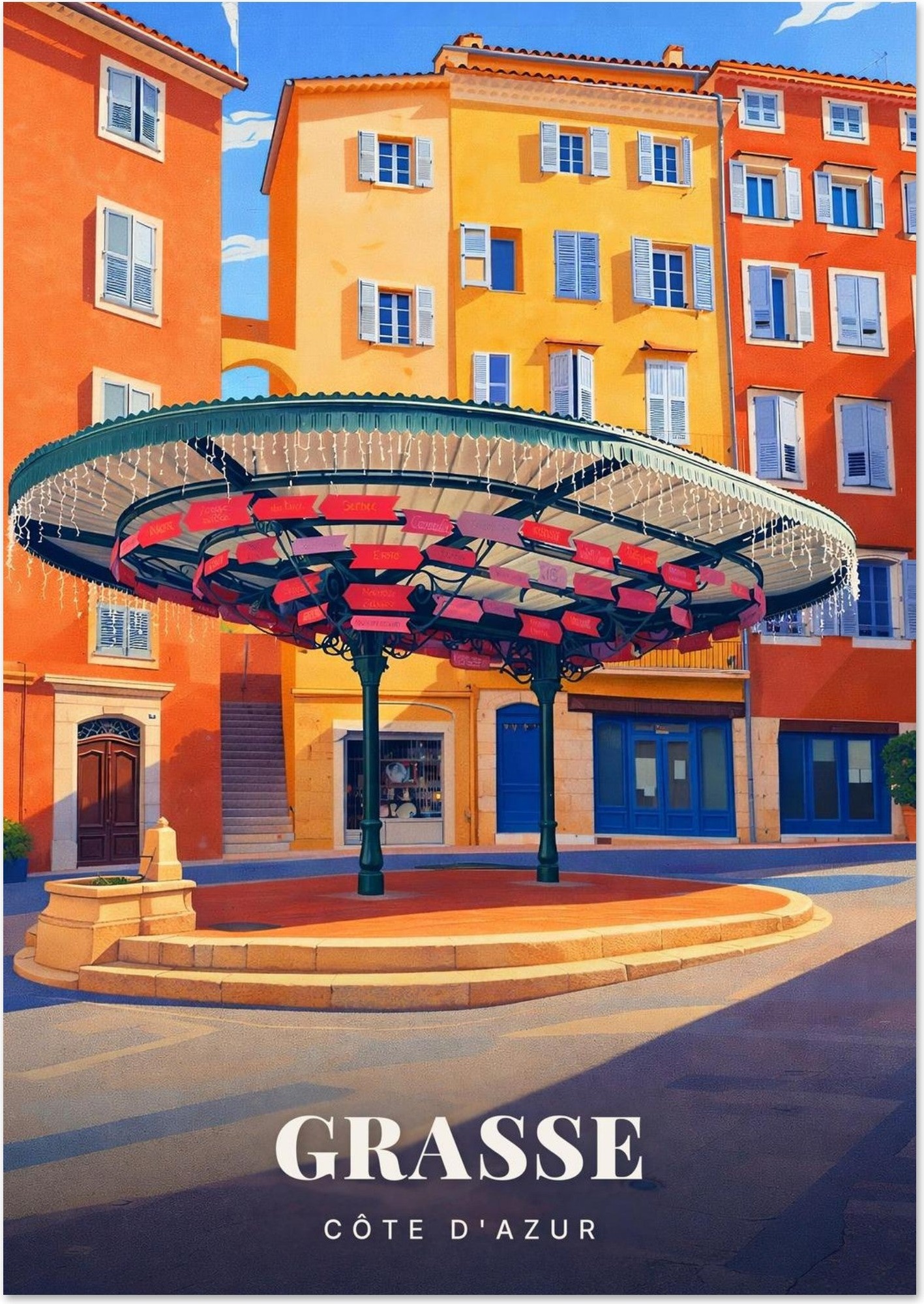 Affiche Grasse — Côte d'Azur