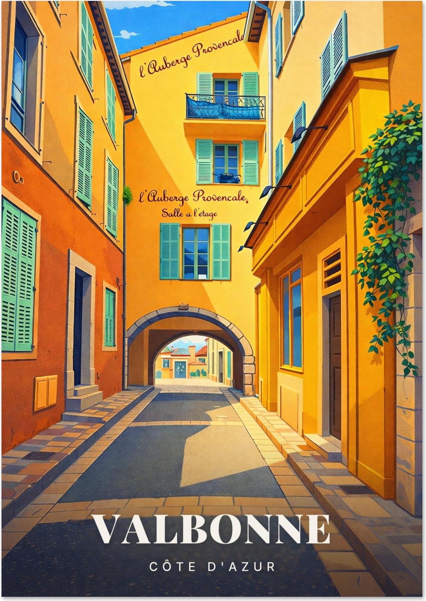 Affiche Valbonne — Côte d'Azur