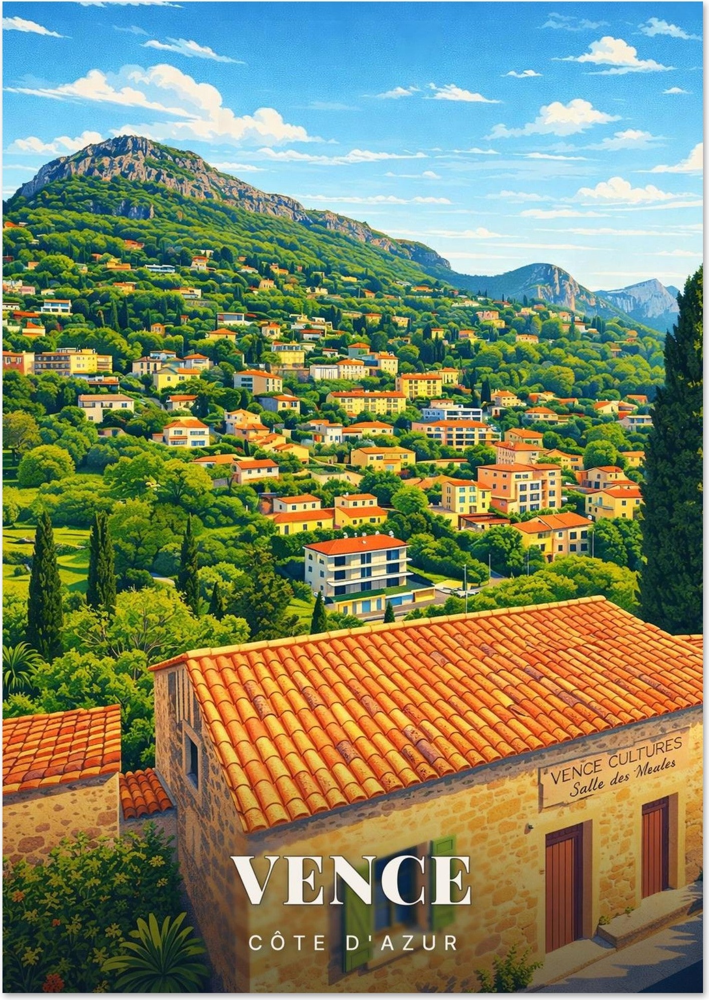 Affiche Vence — Côte d'Azur