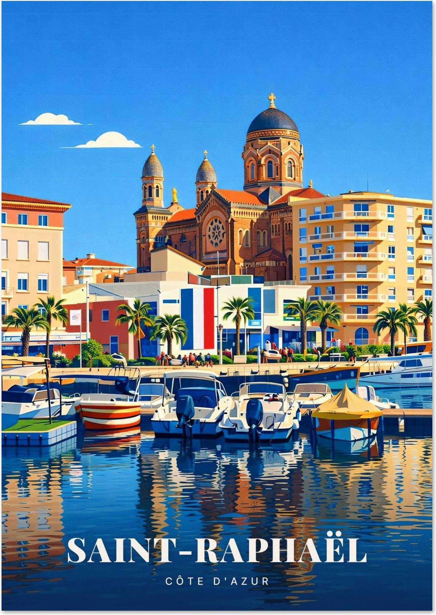 Affiche Saint-Raphaël — Côte d'Azur