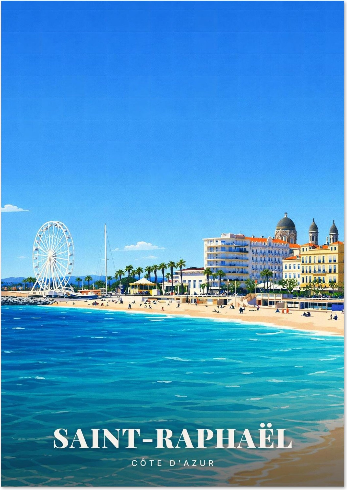 Affiche Saint-Raphaël — Côte d'Azur