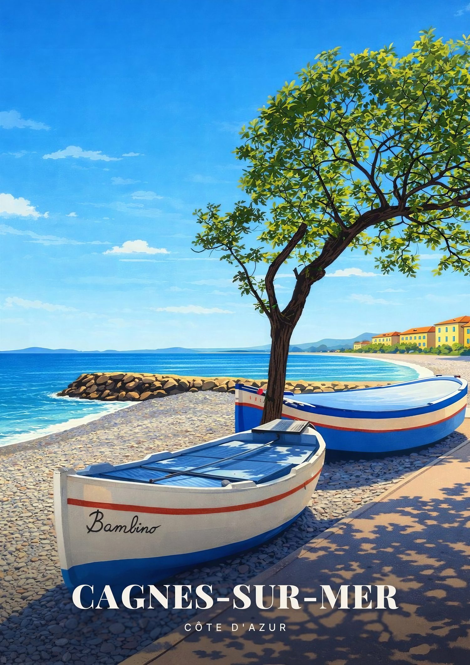 Affiche Cagnes-sur-Mer — Côte d'Azur