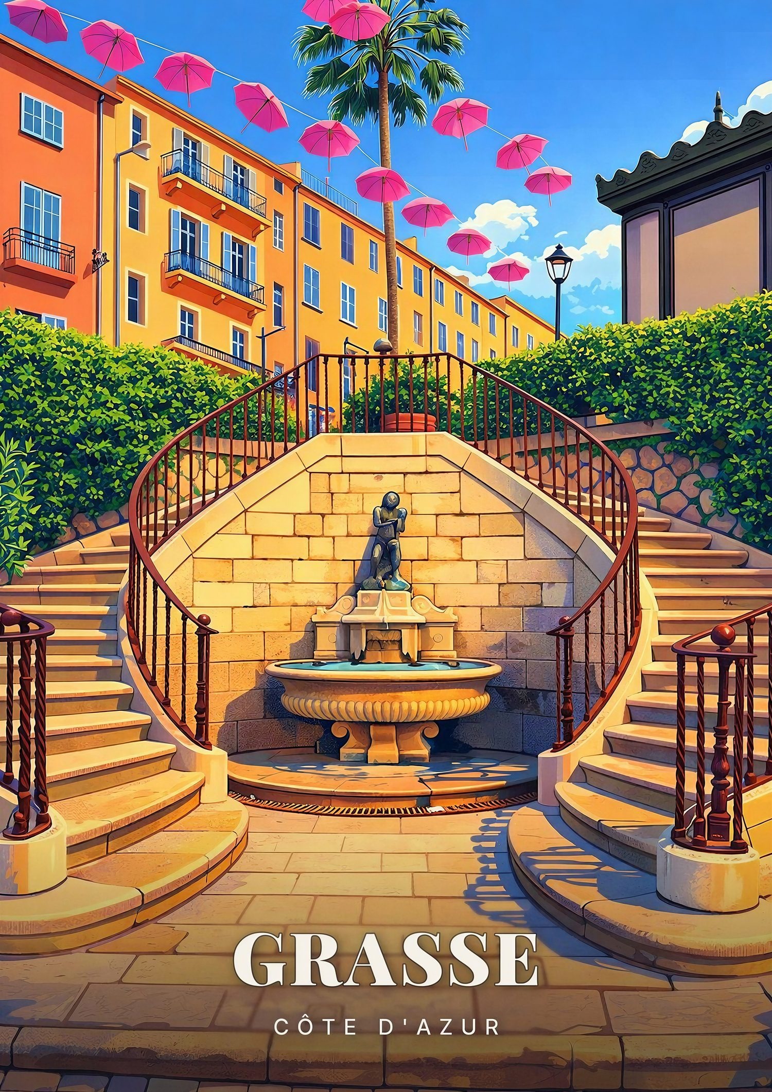 Affiche Grasse — Côte d'Azur