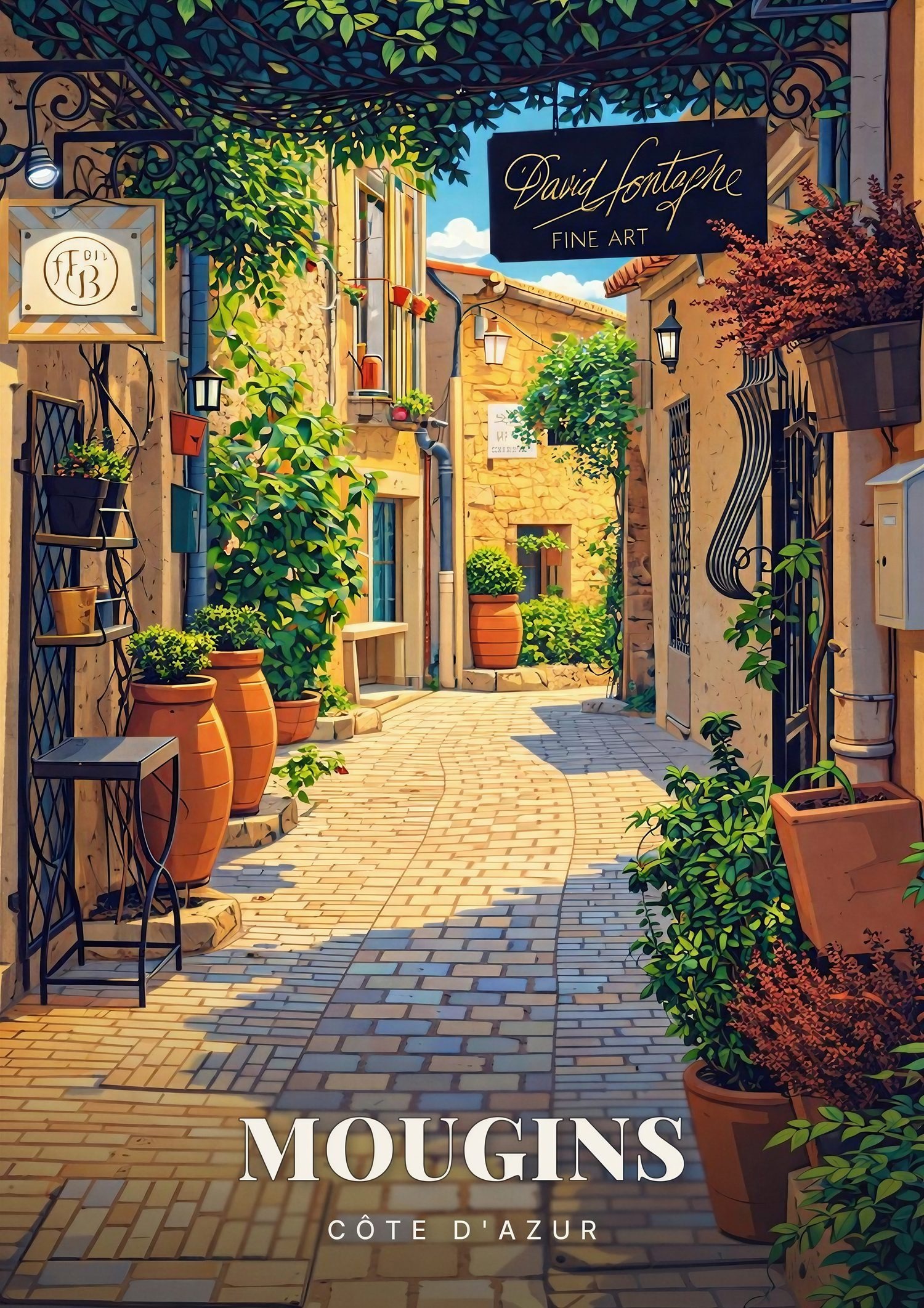 Affiche Mougins — Côte d'Azur
