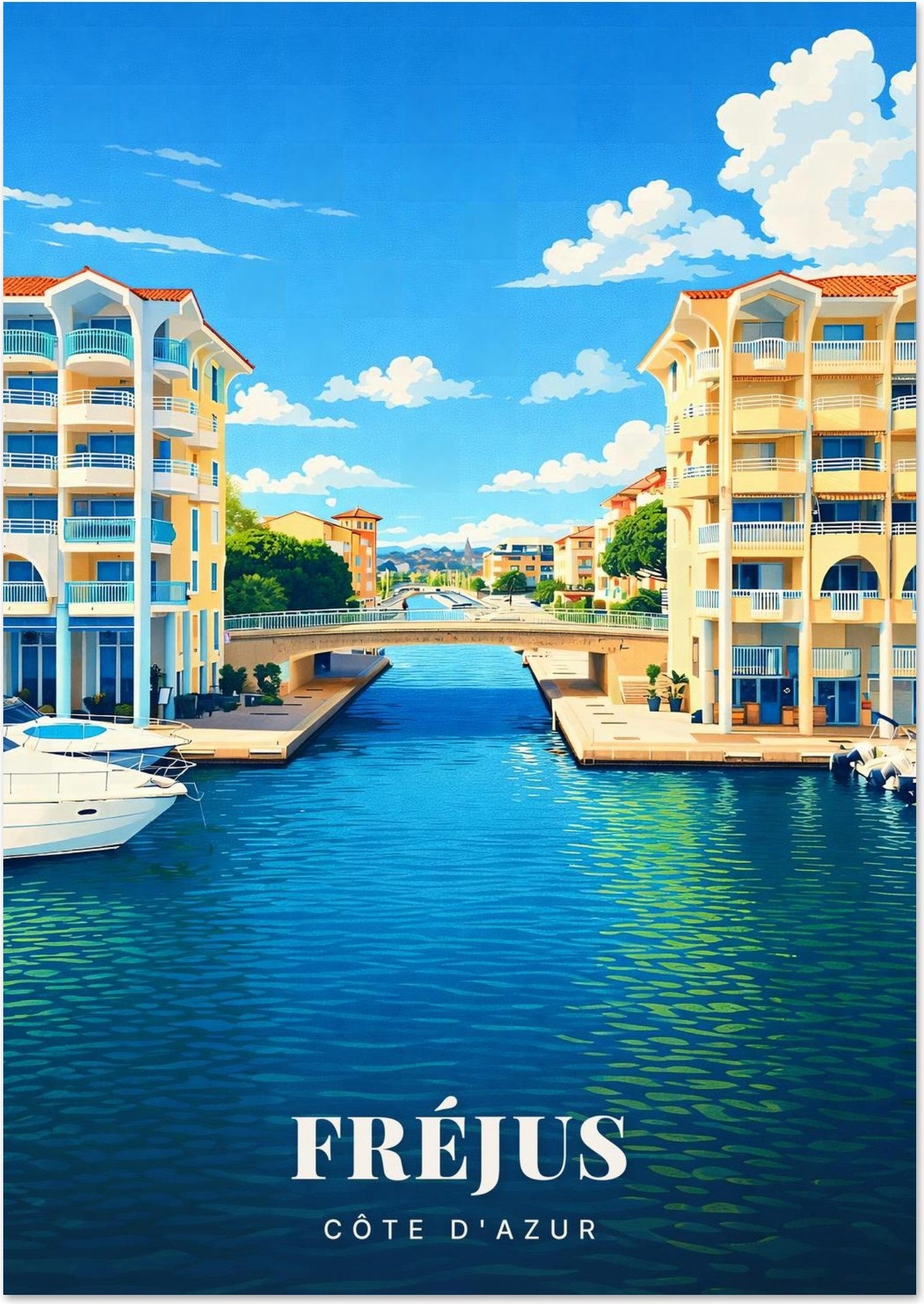 Affiche Fréjus — Côte d'Azur