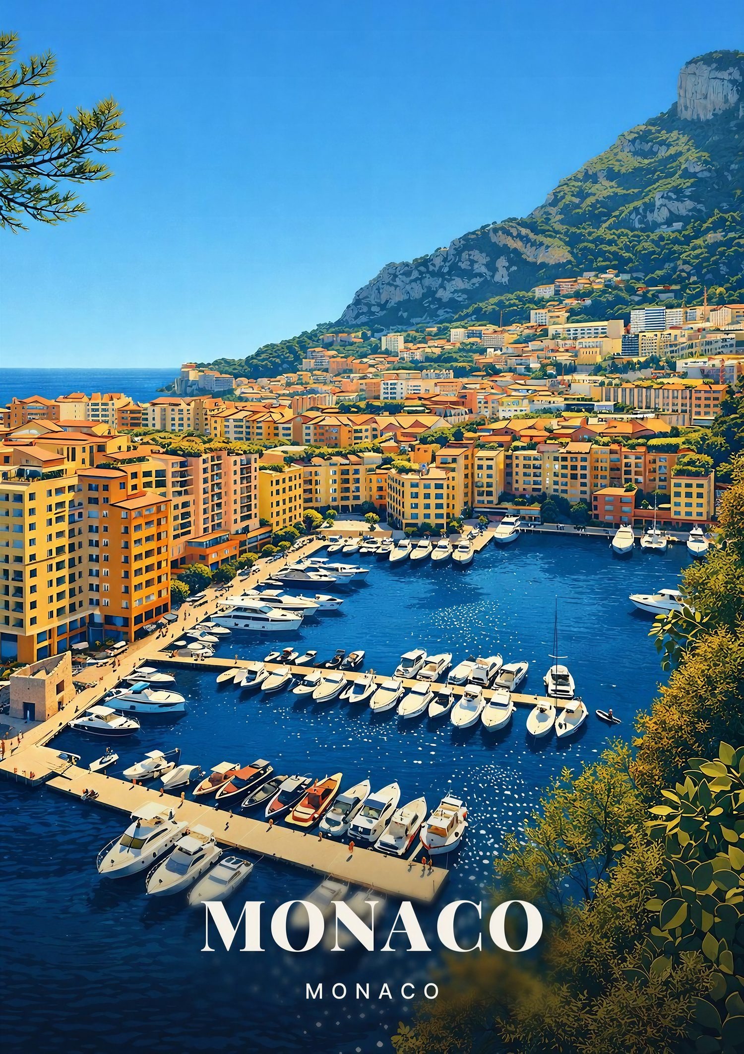 Affiche Monaco — Monaco