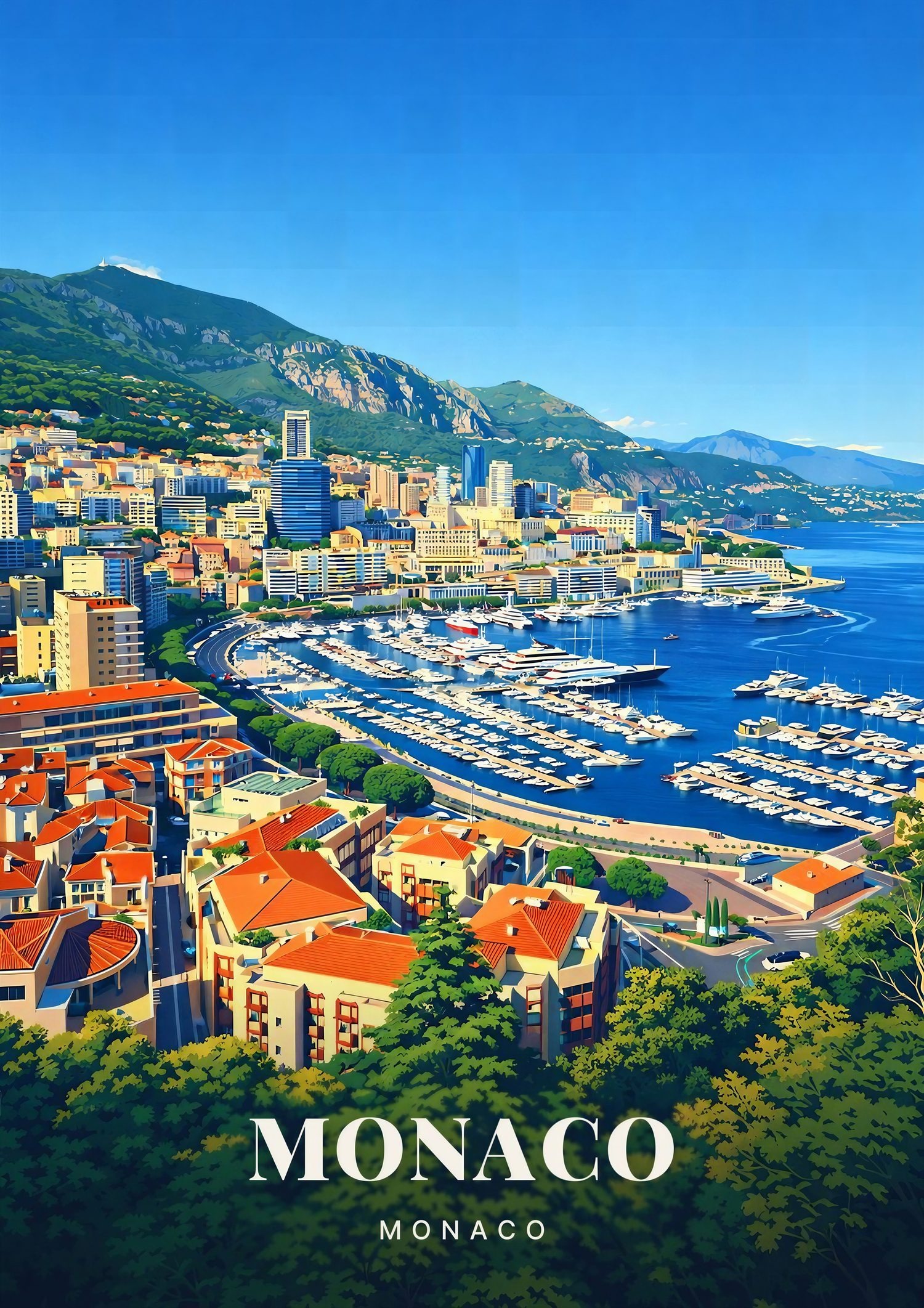 Affiche Monaco — Monaco