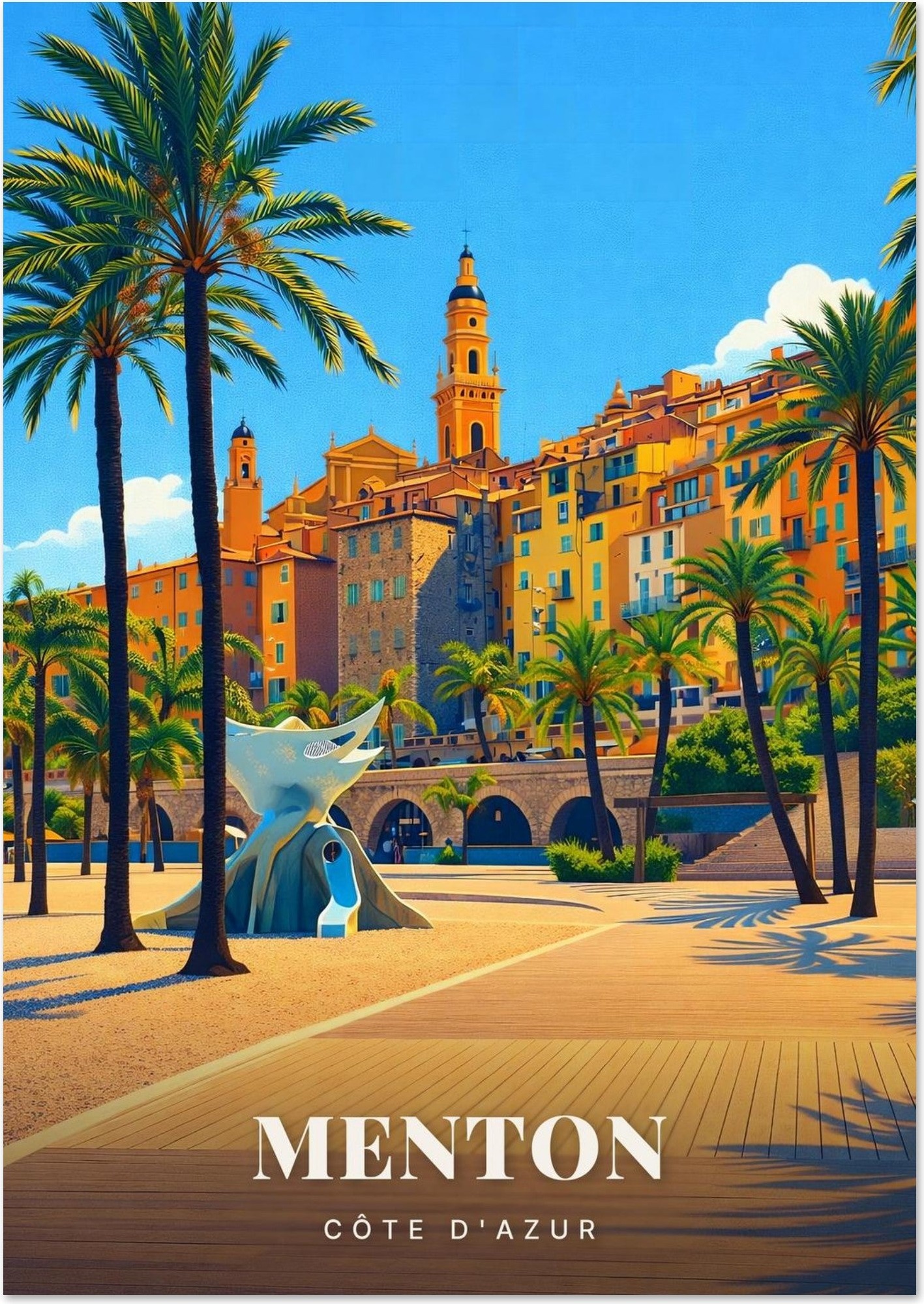 Affiche Menton — Côte d'Azur