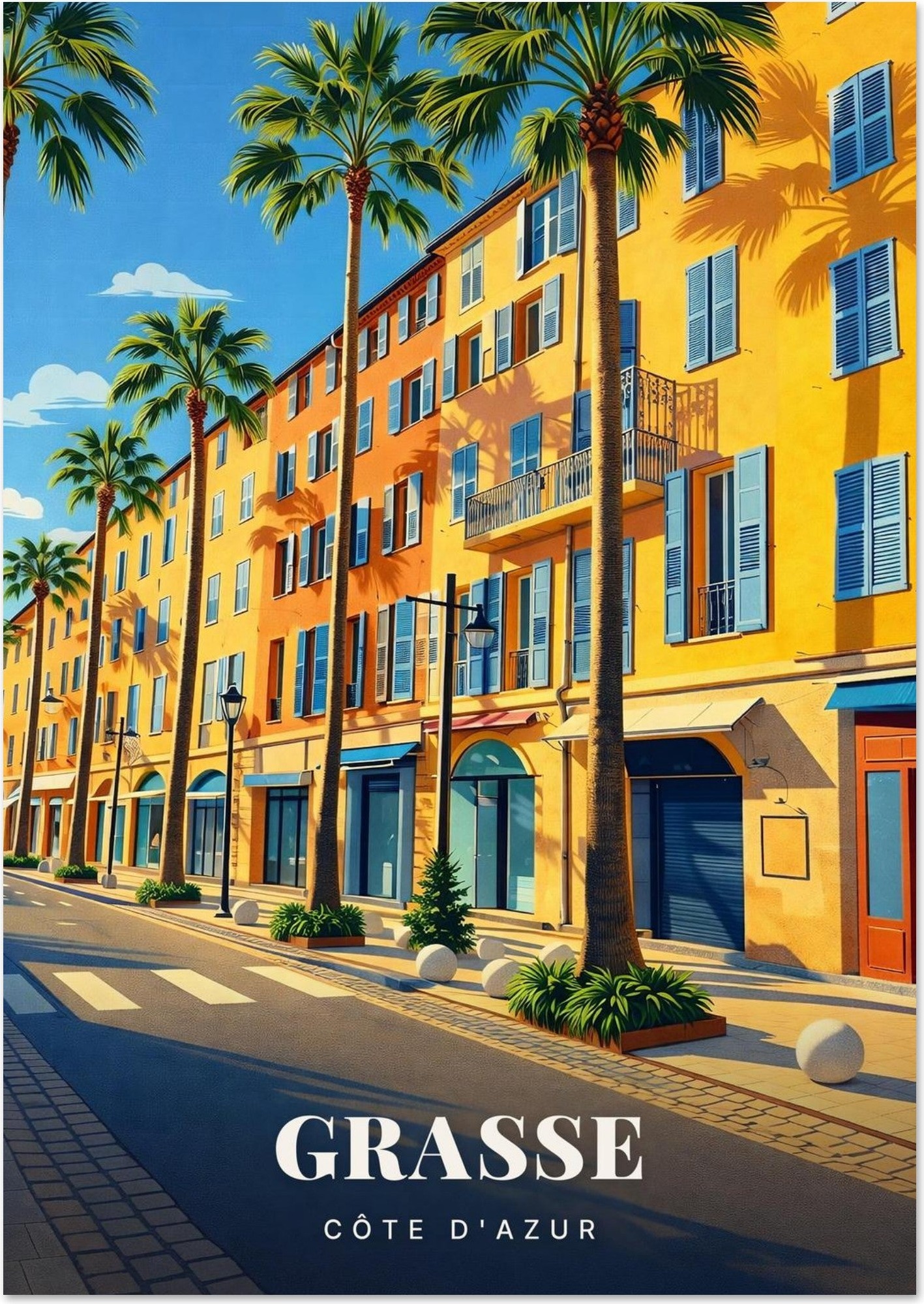 Affiche Grasse — Côte d'Azur