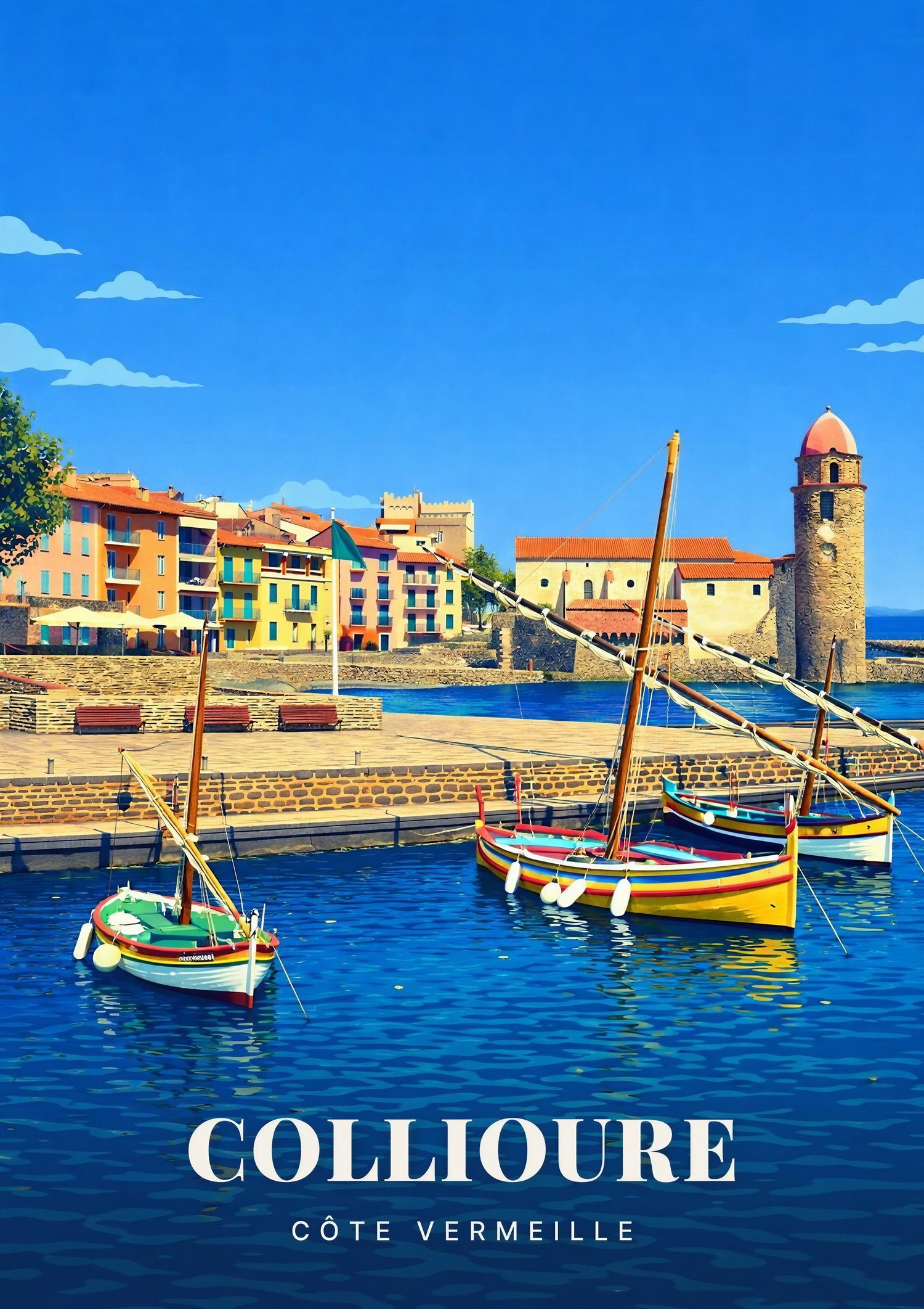 Affiche Collioure — Occitanie
