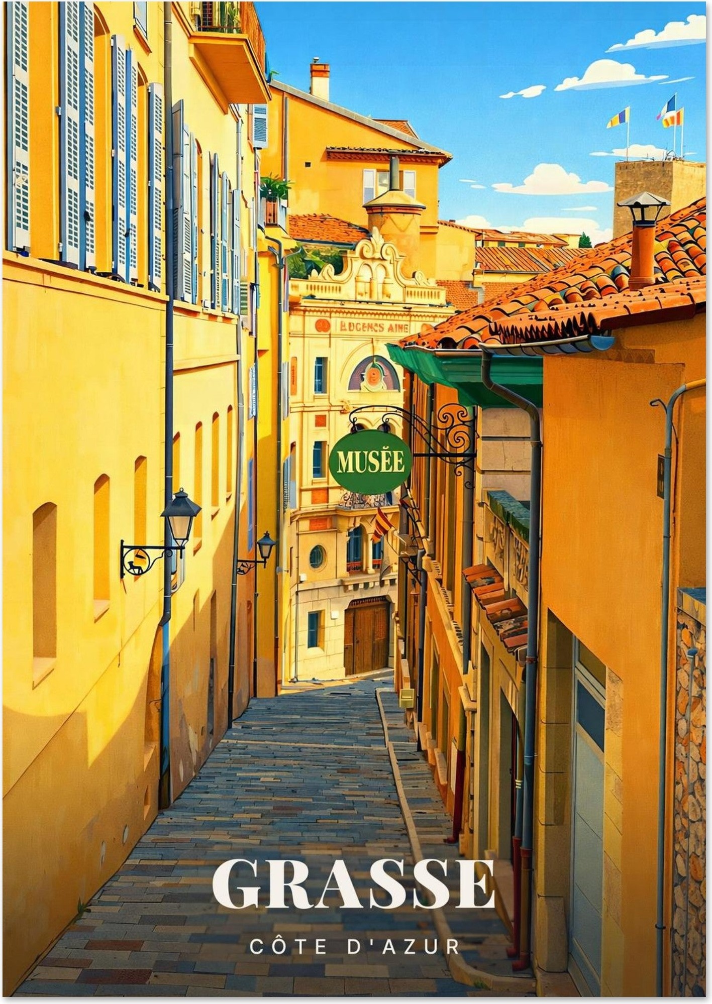Affiche Grasse — Côte d'Azur