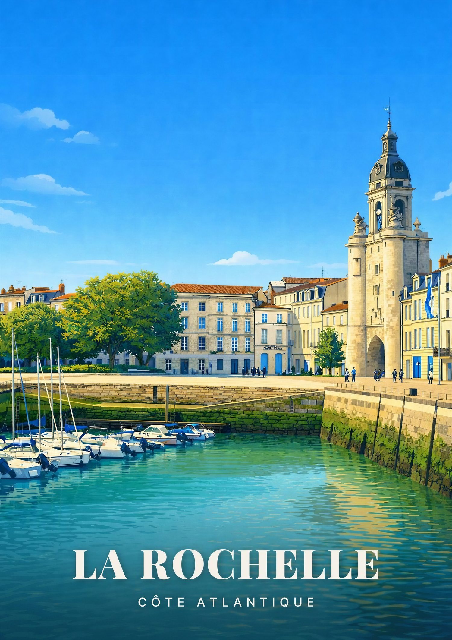 Affiche La Rochelle — Côte Atlantique