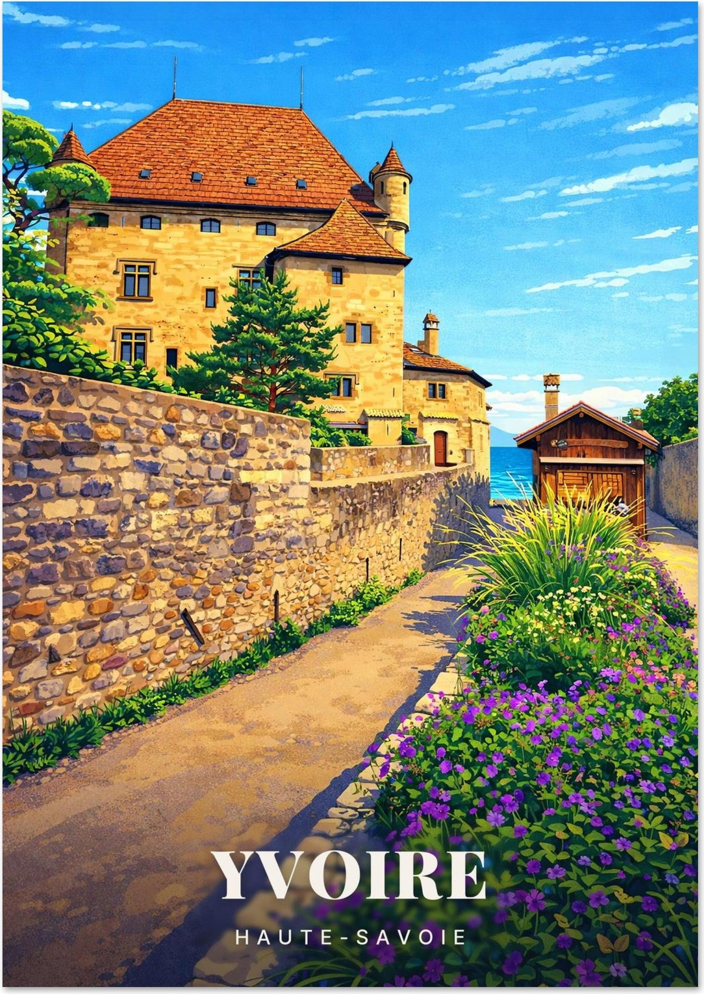 Affiche Yvoire — Haute-Savoie