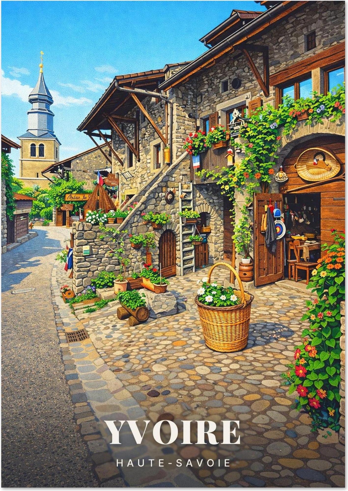 Affiche Yvoire — Haute-Savoie