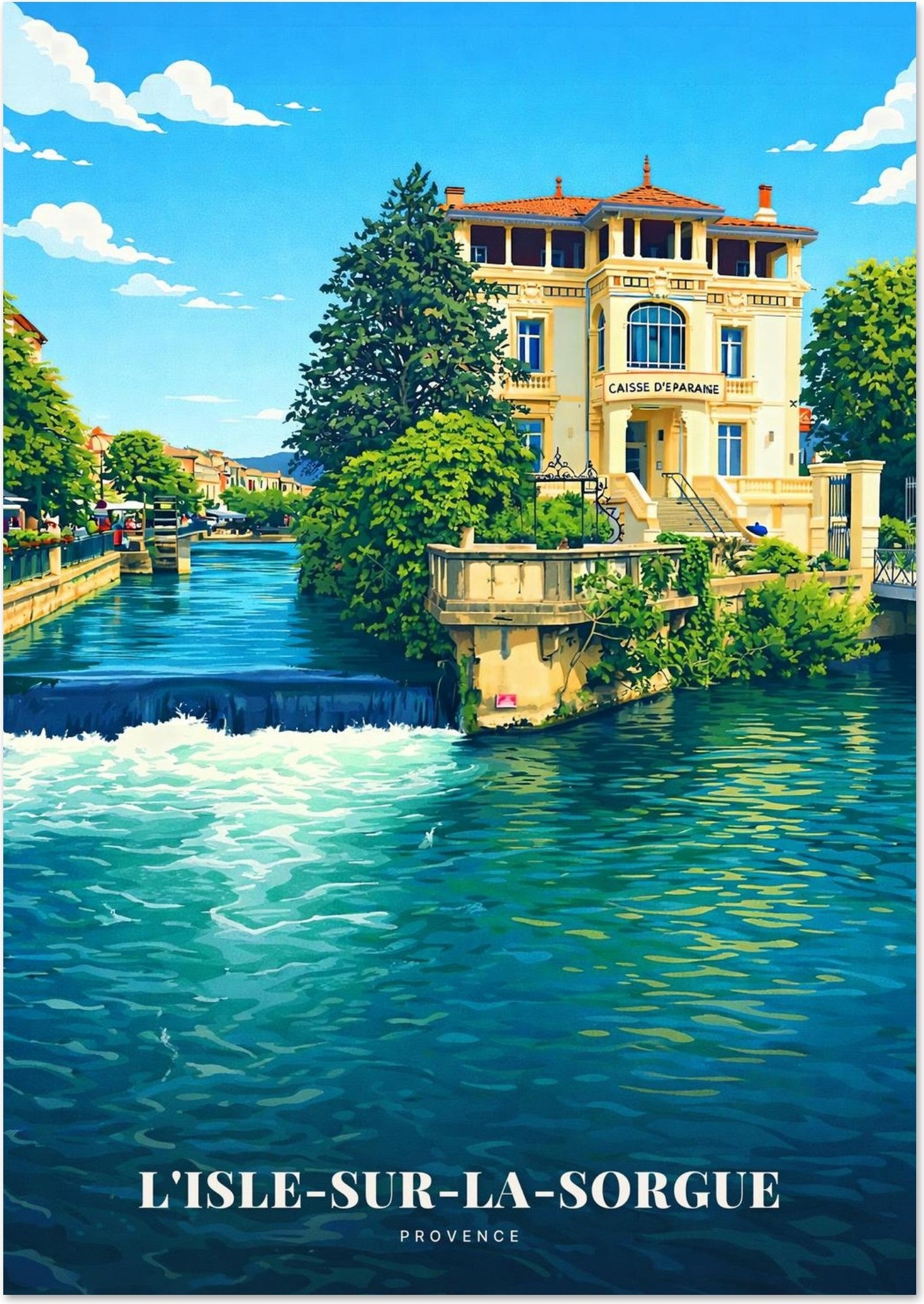 Affiche L'Isle-sur-la-Sorgue — Provence