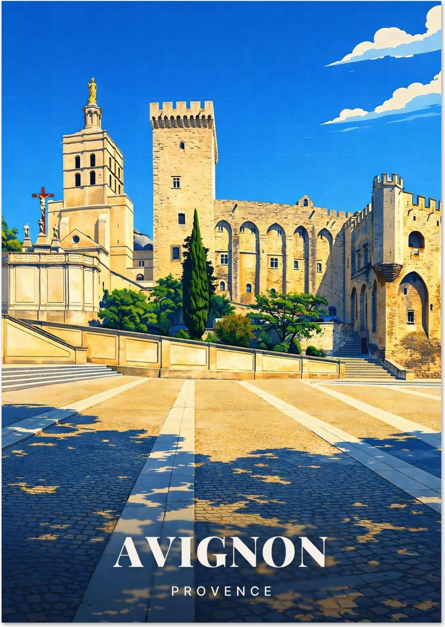 Affiche Avignon — Provence