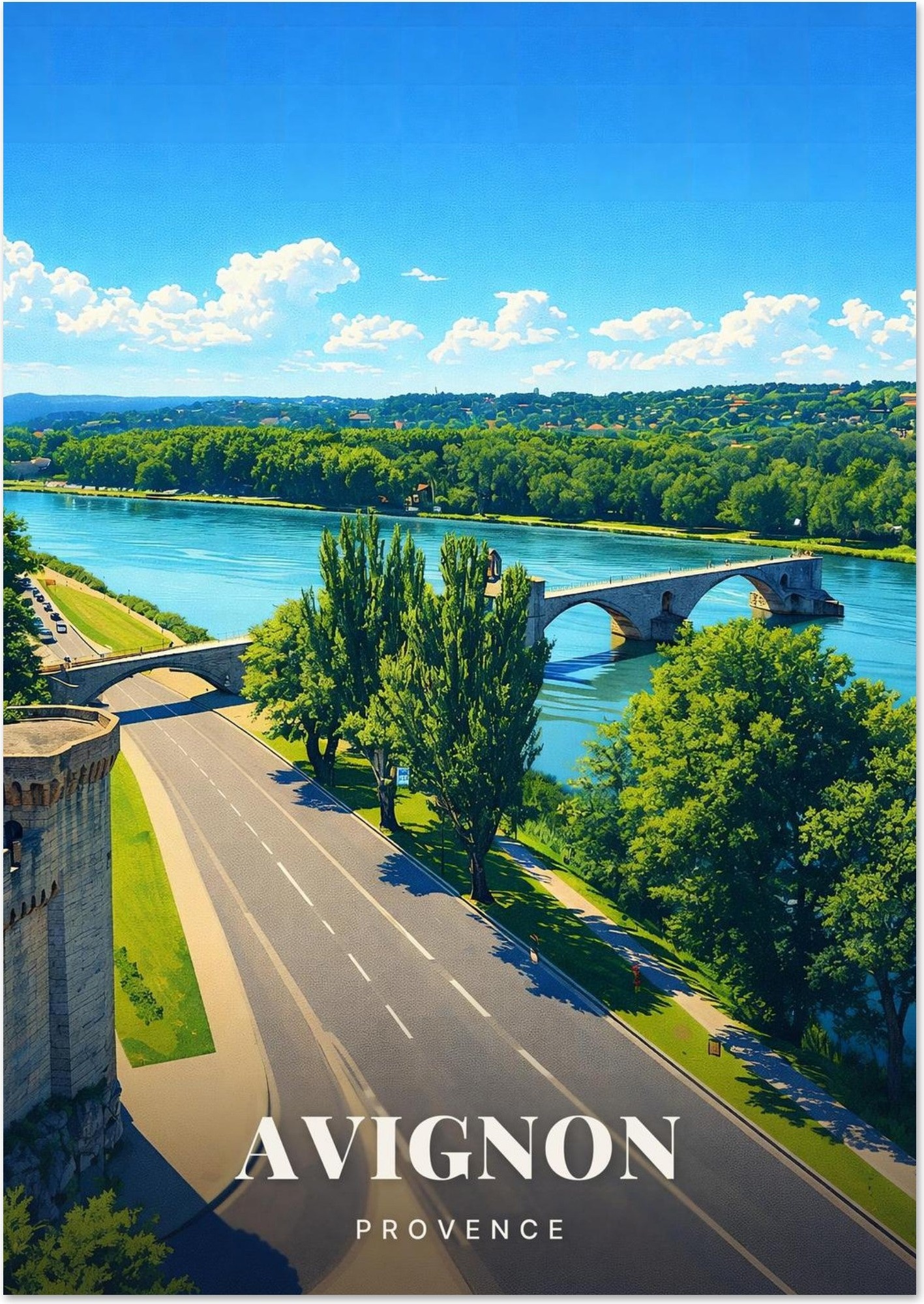 Affiche Avignon — Provence